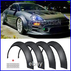 For Mitsubishi Eclipse Matte Fender Flares Wheel Arched CONCAVE JDM Widebody Kit