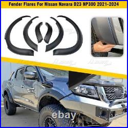 For Nissan Navara Np300 D23 2021+ Facelift Black Wheel Arch Fender Flares Kit