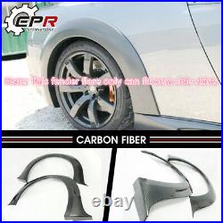 For Nissan R35 GTR 2pcs WD Style Carbon Rear Fender Flares Addon Trim Body Kits