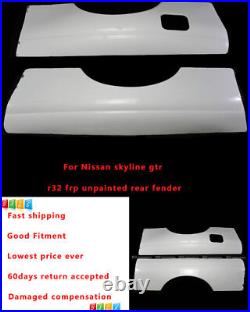 For Nissan Skyline R32 GTS Rear Fender Mudguards +30MM Kits FRP Unpainted