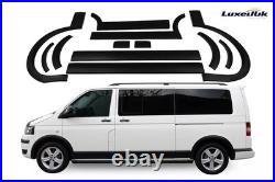 For T5/t5.1 Transporter 2003-15 Lwb Abs Wheel Arches Fender Flares Black Abs