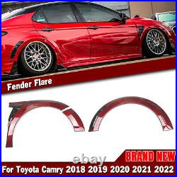 For Toyota Camry SE XSE 2018-2022 New Red Fender Flares Cover Body Kit 8pcs