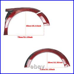For Toyota Camry SE XSE 2018-2022 New Red Fender Flares Cover Body Kit 8pcs