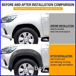 For Toyota Hilux 2015-2020 Off Road Wheel Arches Fender Flares Wide Body Kit