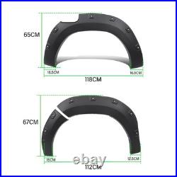 For Toyota Hilux 2018-2020 Invincible X Wide Wheel Arches Fender Flares Body Kit