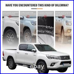 For Toyota Hilux MK8 MK9 Invincible 2015-2025 Matte Wheel Arch Kit Fender Flares