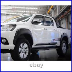 For Toyota Hilux Revo Wide Wheel Arches Fender Flares Kit Matte Black 2015-2019