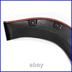 For Toyota Hilux Revo Wide Wheel Arches Fender Flares Kit Matte Black 2015-2019