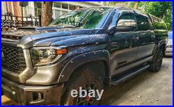 For Toyota Tundra Wheel Arch Fender Flares 4PCS Black Cover Trims 2014 -2021