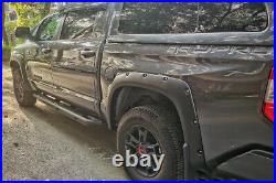 For Toyota Tundra Wheel Arch Fender Flares 4PCS Black Cover Trims 2014 -2021