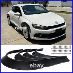 For VW Scirocco Black 4.5 Fender Flares Wheel Arch Extra Wide Body Kits