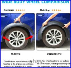 For VW Scirocco Black 4.5 Fender Flares Wheel Arch Extra Wide Body Kits