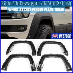 For Vw Amarok 2010-20 Black Wide Front Rear Wheel Arches Fender Flares Body Kits