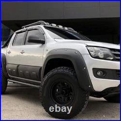For Vw Amarok 2010-20 Black Wide Front Rear Wheel Arches Fender Flares Body Kits