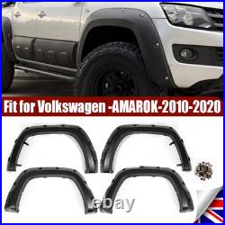 For Vw Amarok 2010-20 Wide Front Rear Wheel Arches Fender Flares Body Kit Black
