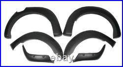 Ford Ranger T7 Wheel Arch Kit With Holes Fender Flares 16-18 Smooth Black