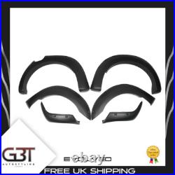 Ford Ranger T7 Wheel Arch Kit With Holes Fender Flares 2016-18 Smooth Black