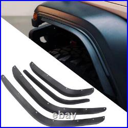 Front&Rear Fender Flares Extensions Mudguard Kit For Jeep Wrangler JL 2018+ 4PCS