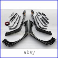 Front Rear Flat Fender Flares Kit For Jeep Wrangler JK 2/4 Door 2007-2017