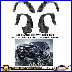G63 G55 AMG set of 4 fender flares WITHOUT CUT G-Wagon Body Kit No need Bumper