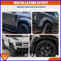 Gloss Black Wheel Arch Fender Flares Kit For Land Rover Defender 110 L663 2020+