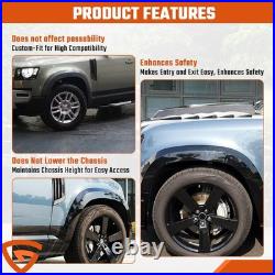 Gloss Black Wheel Arch Fender Flares Kit For Land Rover Defender 110 L663 2020+