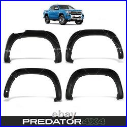 Gloss Black Wide Wheel Arches Fender Flares Kit For Volkswagen Amarok Mk2 2023+ Gloss Black Wide Wheel Arches Fender Flares Kit For Volkswagen Amarok Mk2 2023+