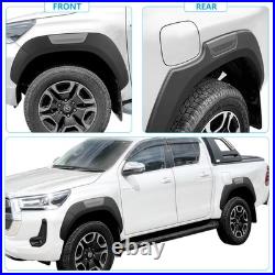 Gr Style Wheel Arches Fender Flares Wide Body Kit For Toyota Hilux 2015+ Black