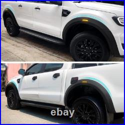 HIGH QUALITY? Wheel Arch Kit Fender Flares LED Light For Ford Ranger 2016-2022