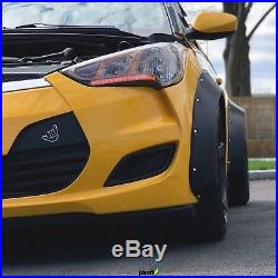 Hyundai Veloster Fender Flares CONCAVE wide body kit Arch Extensions 70mm + 90mm