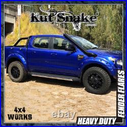 Kut Snake Wheel Arches Fender Flares for Ford Ranger 11-on Smooth Paintable 58mm