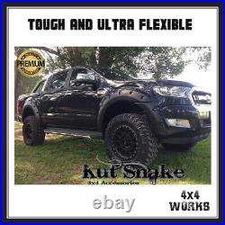 Kut Snake Wheel Arches Fender Flares for Ford Ranger PXII 2015-on Extra Slim