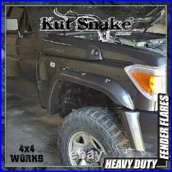 Kut Snake Wheel Arches Fender Flares for Toyota Land Cruiser 79 Series 07-on DC
