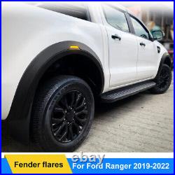 LED Light Wide Wheel Arches Fender Flares Body Kit for Ford Ranger 2019-2022 T8