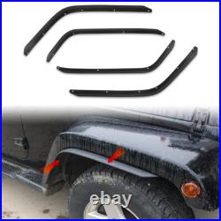 Left and Right Fender Flares Extension Kit For Jeep Wrangler JK 2007-2017