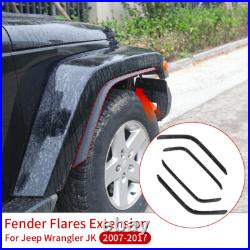 Left and Right Fender Flares Extension Kit For Jeep Wrangler JK 2007-2017