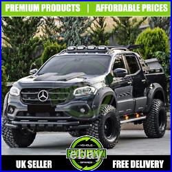 MERCEDES X CLASS 2017- Fender Flare Wheel Arch Kit Extended ADBLUE 2 CUT OUTS