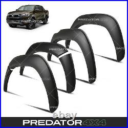Matte Black Fender Flares Wide Wheel Arches Body Kit For Toyota Hilux 2021+