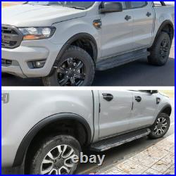 Matte Black Wheel Arch Wide Body Kit Fender Flares For Ford Ranger T8 2019-2022