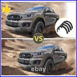 Matte Black Wheel Arches Fender Flares Body Kit for Ford Ranger 2019-2022 4-Door