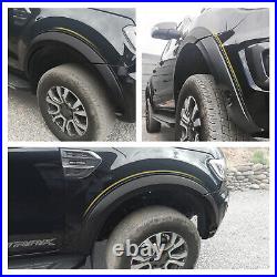 Matte Black Wheel Arches Fender Flares Body Kit for Ford Ranger 2019-2022 4-Door