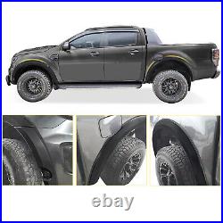 Matte Black Wheel Arches Fender Flares Body Kit for Ford Ranger 2019-2022 4-Door
