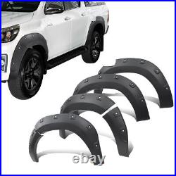 Matte Black Wheel Arches Fender Flares Body Kit for Toyota Hilux Rocco 2018-2020