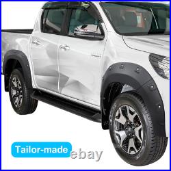 Matte Black Wheel Arches Fender Flares Body Kit for Toyota Hilux Rocco 2018-2020