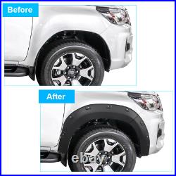 Matte Black Wheel Arches Fender Flares Body Kit for Toyota Hilux Rocco 2018-2020