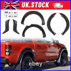 Matte Black Wide Arch Kit Fender Flares Wheel Arches For Ford Ranger T7 2015-18