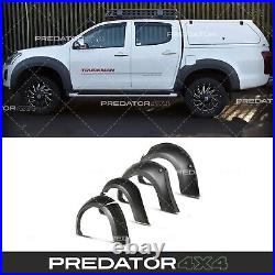 Matte Black Wide Body Wheel Arches Fender Flares Kit For Isuzu D-max Rt 16-19