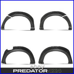 Matte Black Wide Body Wheel Arches Fender Flares Kit For Isuzu D-max Rt 16-19