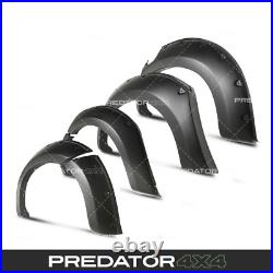 Matte Black Wide Body Wheel Arches Fender Flares Kit For Isuzu D-max Rt 16-19
