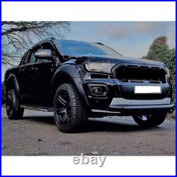 Matte Black Wide Wheel Arches Fender Flares Body Kit For Ford Ranger T8 2019-22